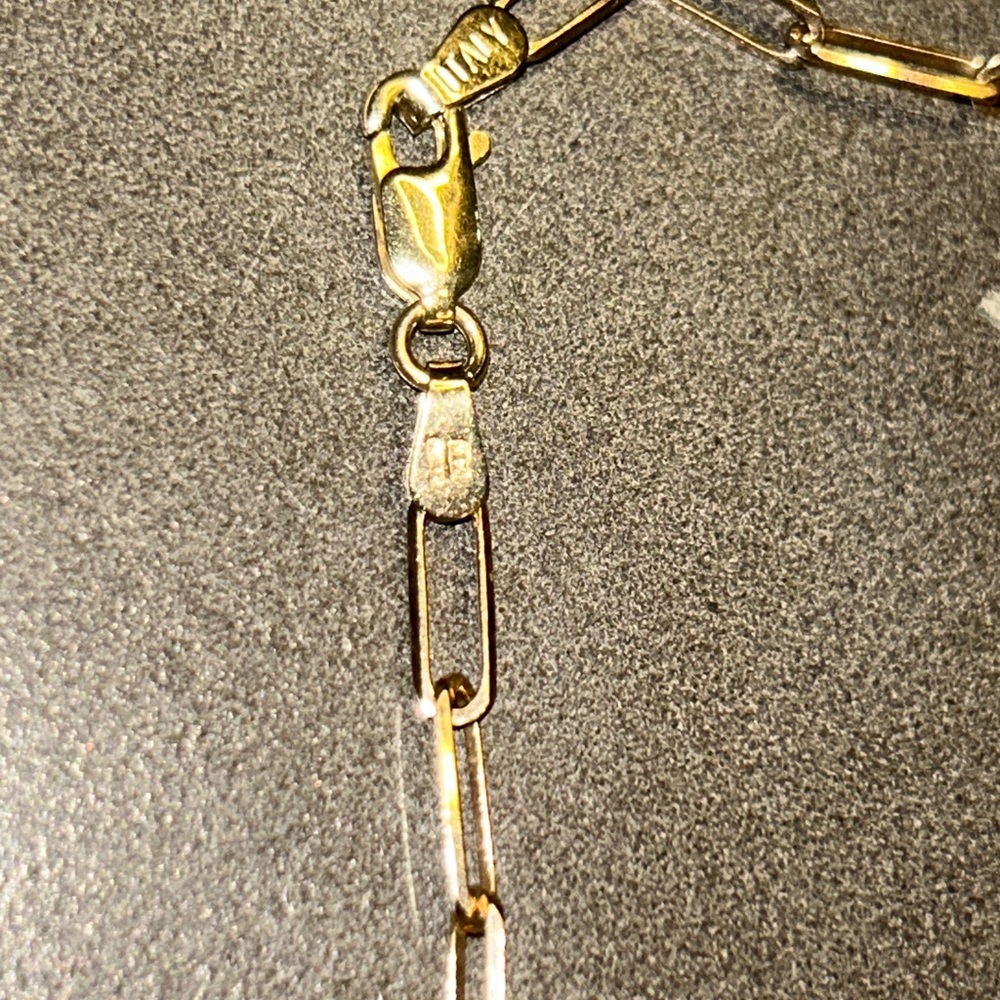 18 K Gold Paperclip Chain Necklace - Women's Jewelry (6.18 grams)💛 - Picture 6 of 14